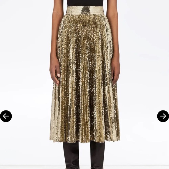 Dolce & Gabbana Dresses & Skirts - Dolce & Gabbana Gold Sequin Maxi Skirt